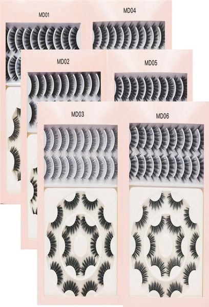 

new 18 pair faux 3d mink eyelashes natual false eyelashes cruelty makeup thick mink lashes crisscross lashes eyelash extensio6225142