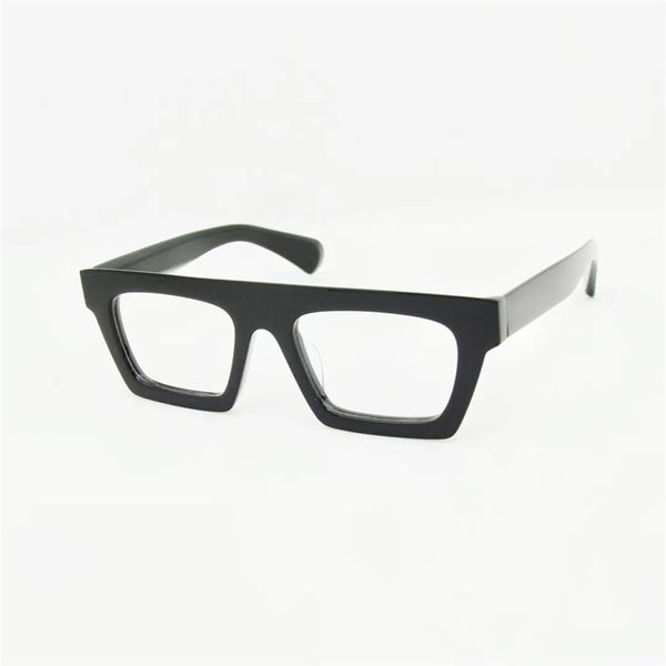 

optical eyeglasses for retro mille +83 style anti-blue light lens plate square frame glasses with box, White;black