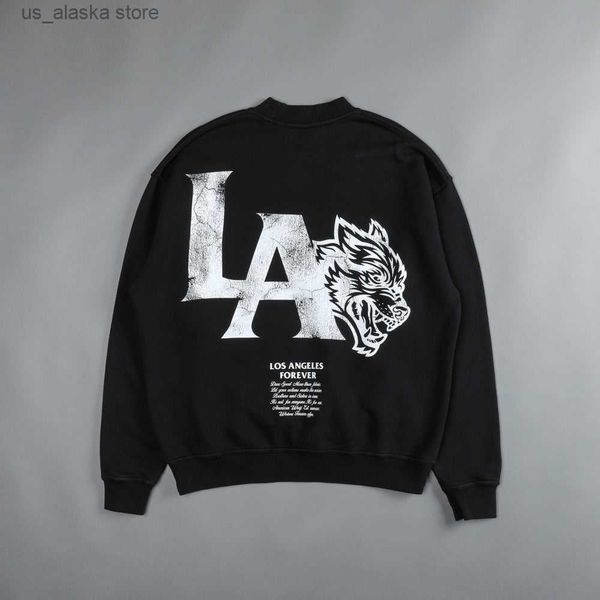 

men's hoodies sweatshirts darc wolves club sweatshirt fleece gym men clothing streetwear workout fitness bodybuilding oversized darcs n, Black