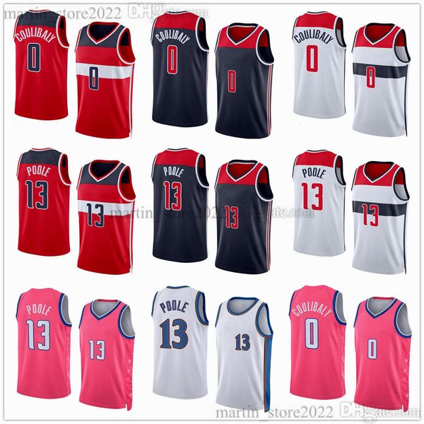 

2022-23 basketball jerseys 0 bilal coulibaly 13 poole kyle 33 kuzma men women youth, Black;red