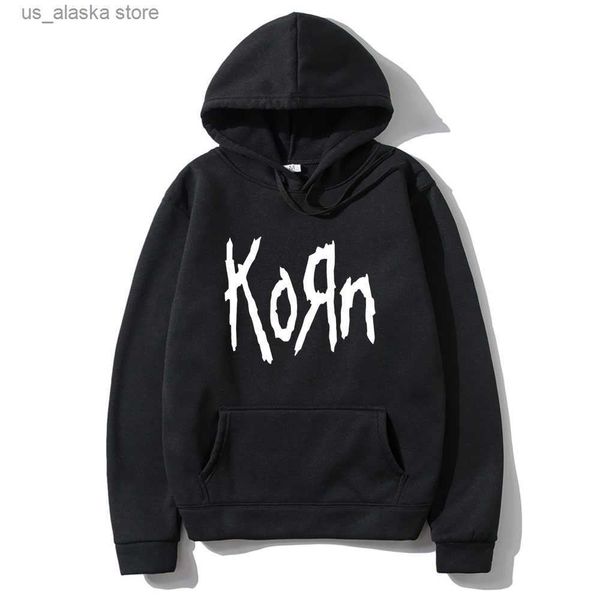 

men's hoodies sweatshirts korn rock band letter hoodie men women hip hop harajuku hoodies cotton high street sweatshirt autumn winter s, Black