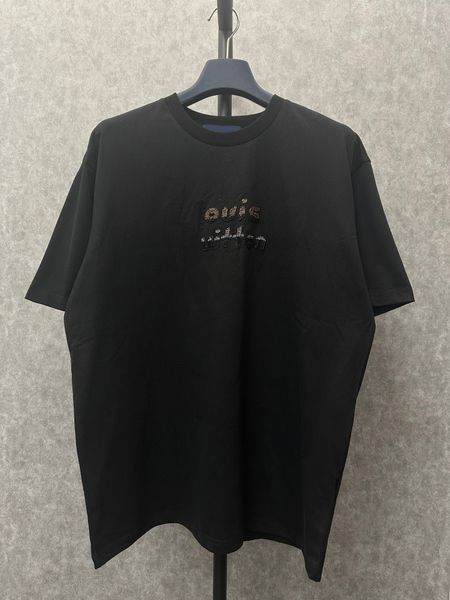 

men's plus tees & polos round neck embroidered and printed polar style summer wear with street pure cotton 2rr4, Black;brown