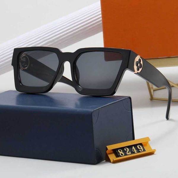 

2023 new luxury designer overseas new l family online popular men's and women's sunglasses travel driving glasses p8249, White;black