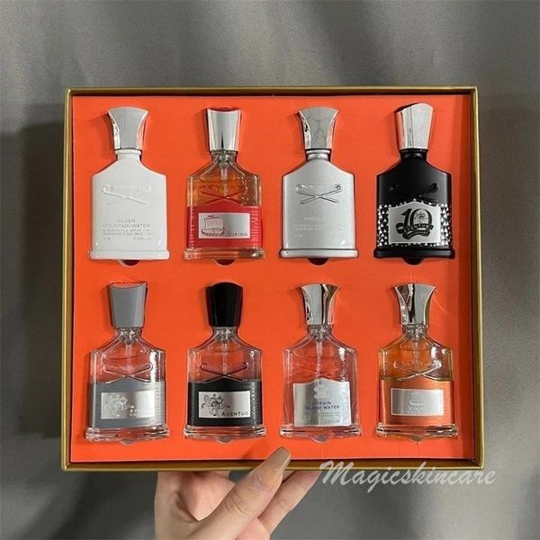 

designer perfume 15ml*8 set aventus silver mountain water virgin island water viking himalaya fragrance cologne for mens long lasting spray