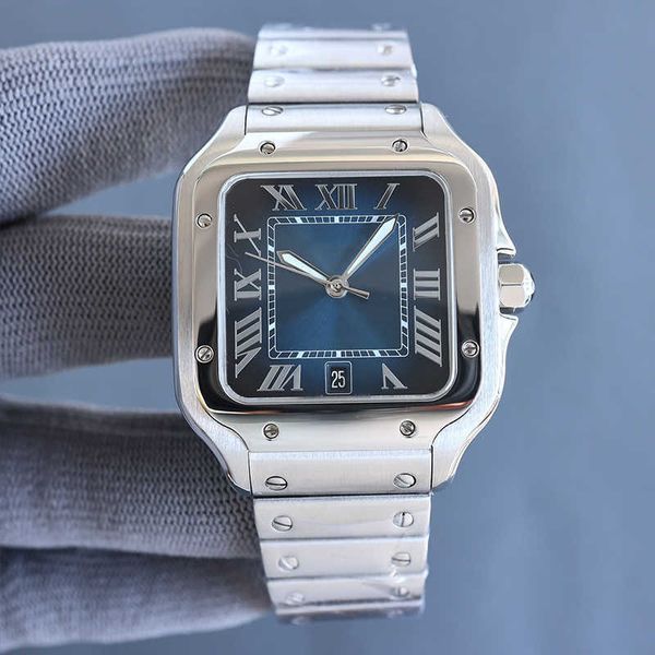 

designer santos watch luxury wristwtach factory swiss swiss movement highest version clone model u0z2, Slivery;golden