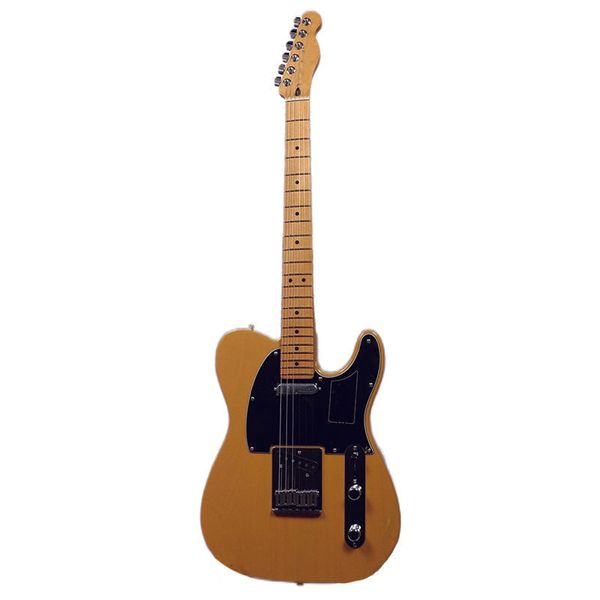 

player plus tl maple butterscotch blonde electric guitar