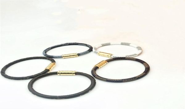 

women men bracelet fashion leather magnetic charm bracelets jewelry magnetic buckle gold with leather jewelrys9509362, Golden;silver