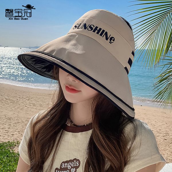 

fashion designer jewelry new letter stripe black glue sunscreen hollow hat fashion casual big brim versatile sunshade baseball cap wholesale, Blue;gray