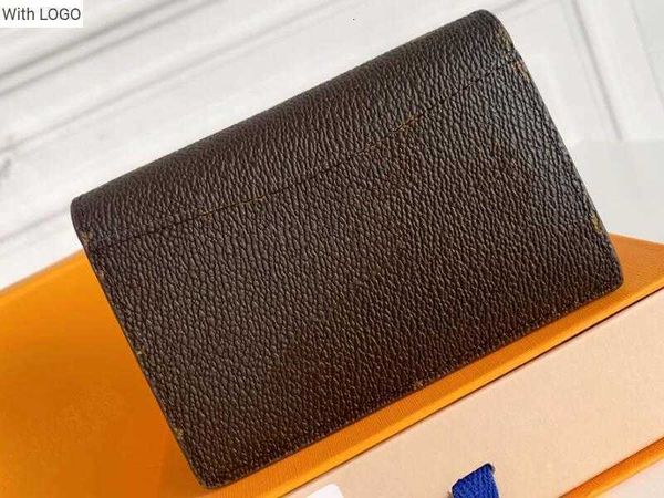 

2023 new 9a l bag wallets 3a m63144 pocket organiser momogran canvas wallet for women dust 53i7 53i7, Black