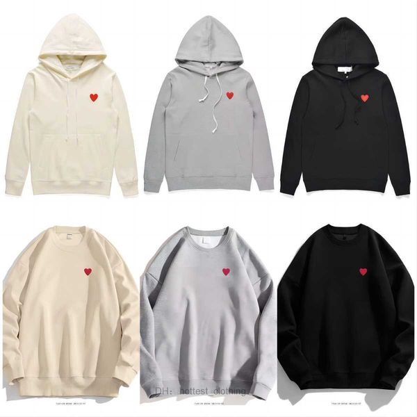 

cdg men's designer play commes des garcons letter embroidery long sleeve pullover red heart loose de s022 4vjt, Black