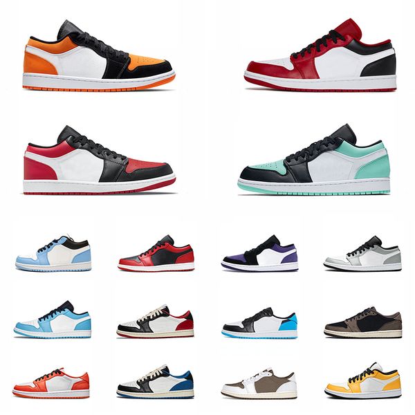 

2023 jumpman 1s low kids basketball boys girls shoes sport reverse black toe cactus jack green mighty pink cactus low university blue black