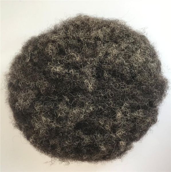

grey hair full pu men toupee 1b20 kinky curly men wig 810 inch full pu toupee afro kinky curly wave men wig3610237, Black