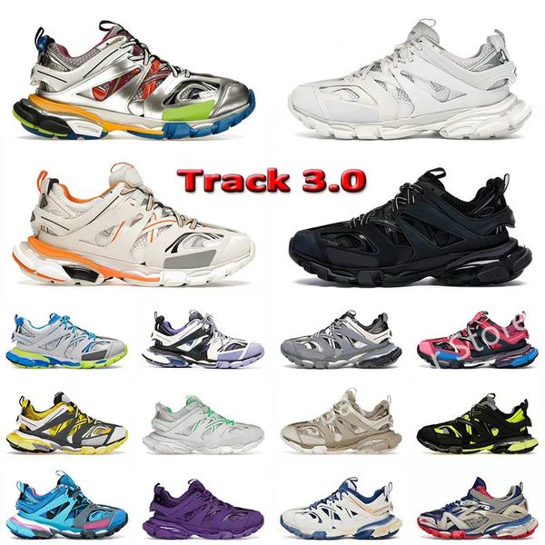 

track 3 running shoes men women casual shoes designer 3.0 triple white black sneakers tess.s. gomma leather trainer nylon printed platform l