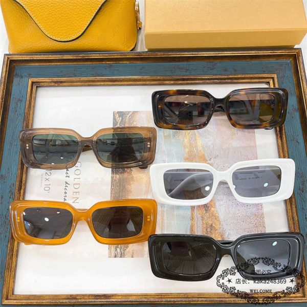 

2023 new luxury designer sunglasses luo yijiafeng female star same style box sunglasses male fashion lw40104, White;black