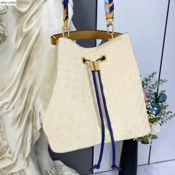 

2023 new 9a bag n50042 neonoe mm bucket bag luxurys designers bags fashion womens cross body printed handbag ladies genuine leather shoulder, Black