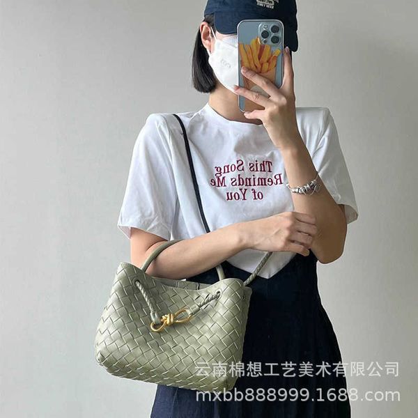 

andiamo bag botegas woven large capacity french designer niche female leisure vegetable basket portable one shoulder tote 2ucv