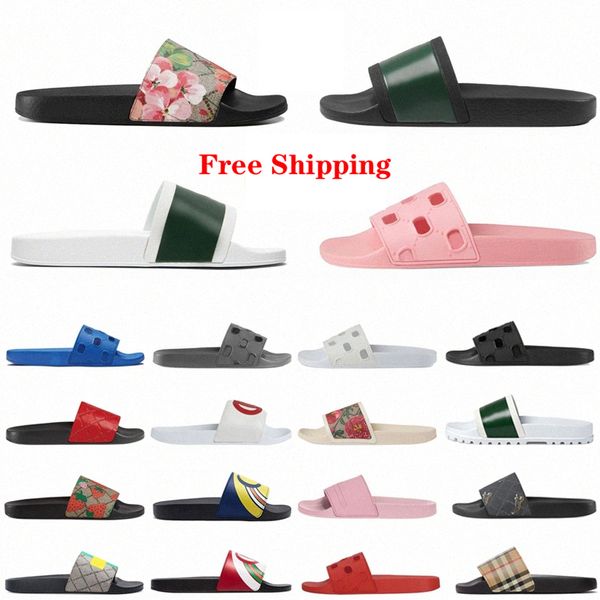 

shoes luxury slippers flip flop gear beach shoe loafers slide brand designers women ladies hollow platform sandals women's sandal with, Black