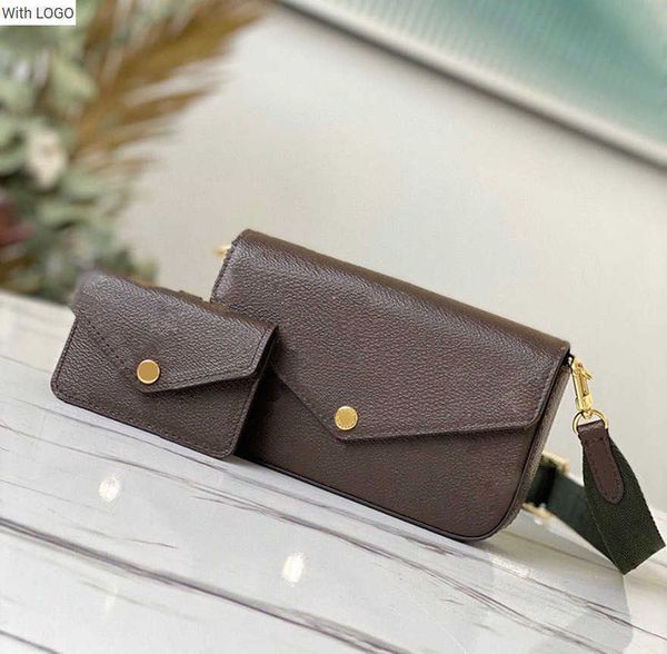 

2023 new 9a l bag level replication designer composite bag 17cm felicie strap go high-end shoulder handbags m80091 wl114, Black