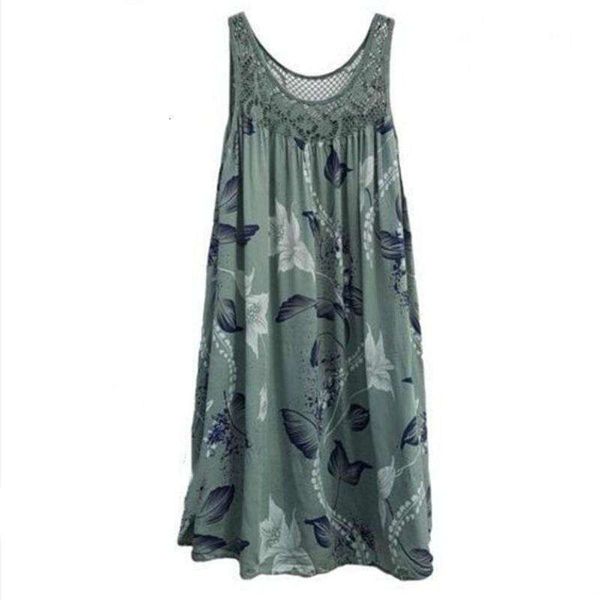 

womens lace patchwork sleeveless dress, Black;gray