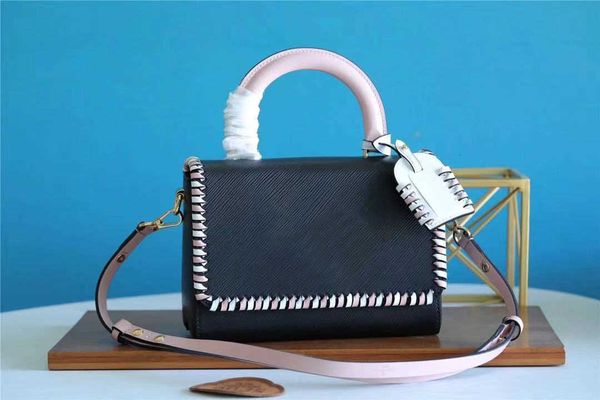 

luxury brand totes m57537 m57317 mm pm handbag bag fashion trendy lady real leather shoulder bags crossbody bag with twotone calfskin braidi