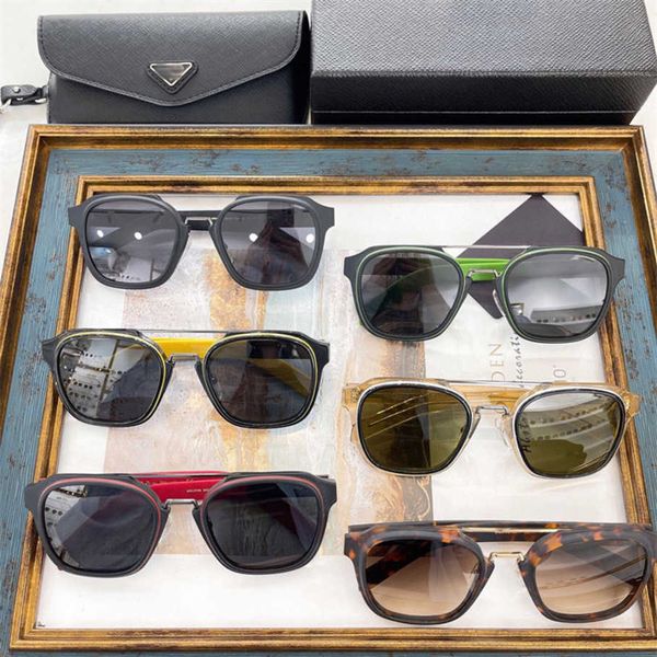 

2023 new luxury designer p family fashion personality ins net red same sunglasses female toad sunglasses male spr07ws, White;black
