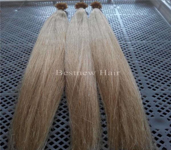 

100g 1g s indian remy nail u tip hair extensions 18quot 20quot 22quot 24quot24quot 613 lightest blonde nail ttps sets4892723, Black