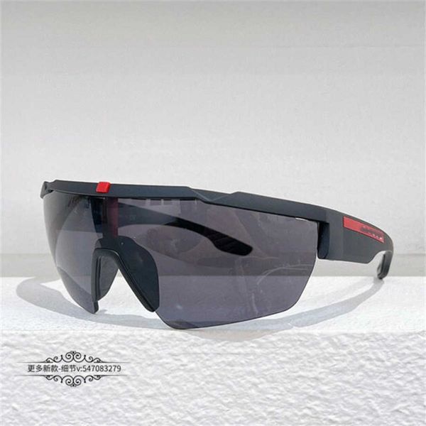 

2023 new luxury designer p family integrated lens fashion ins same style cycling eye protection one-piece sunglasses men sps03s, White;black