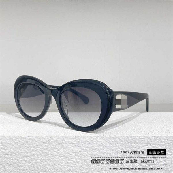 

2023 luxury designer 23 new sunglasses round frame net red ins personalized sunglasses ch5469, White;black