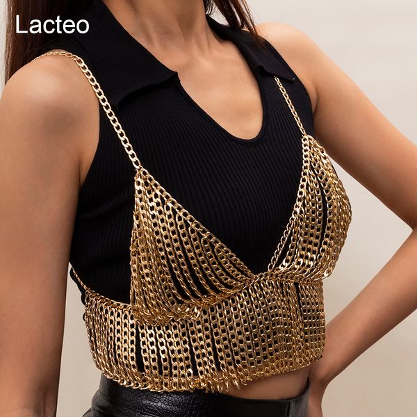

navel bell button rings lacteo gothic body chain two piece set crop and shorts handmade metal chain jewelry for women summer rave costume 2, Silver