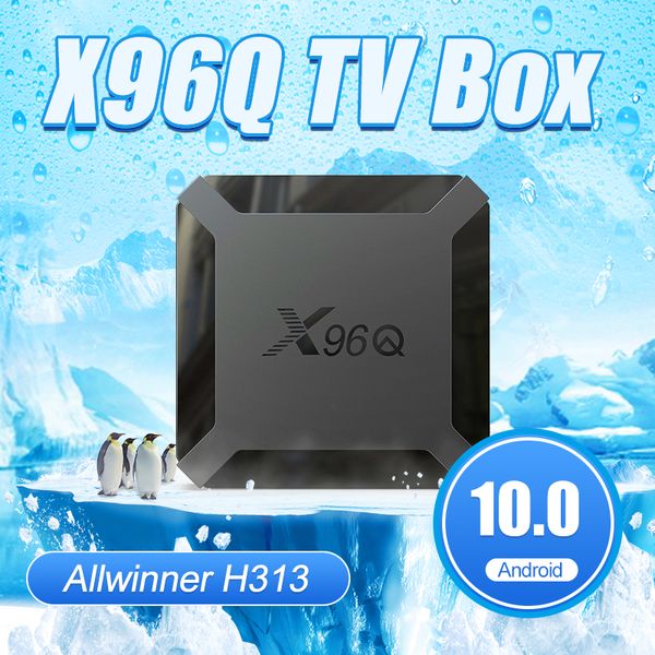 

x96q smart android 4k tv box allwinner h6 quad core wifi bluetooth set box 1g+8g 2g+16g android media player