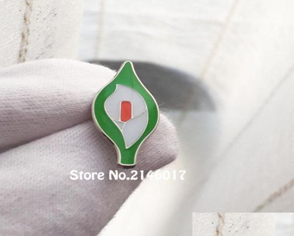 

pins brooches 100pcs custom pin badge irish easter calla lilly harps enamel lapel pins 1 metal craft flower brooch gift drop deliv9493486, Gray