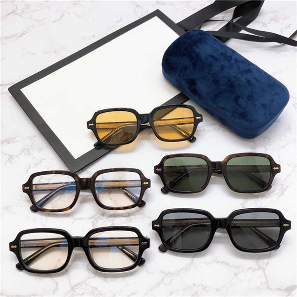

2023 new luxury designer in g family plate box for women became popular on internet and the same gg0072 sunglasses had a small face, White;black