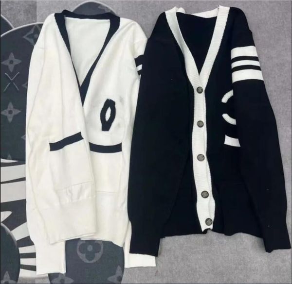 

2023-new women's sweaters women spring autumn loose casual woman designer sweater s-xl, White;black