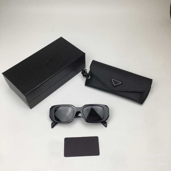 

2023 luxury designer sunglasses p family new sheet diamond polygon solid inverted triangle fashion versatile sunglasses spr 17w, White;black