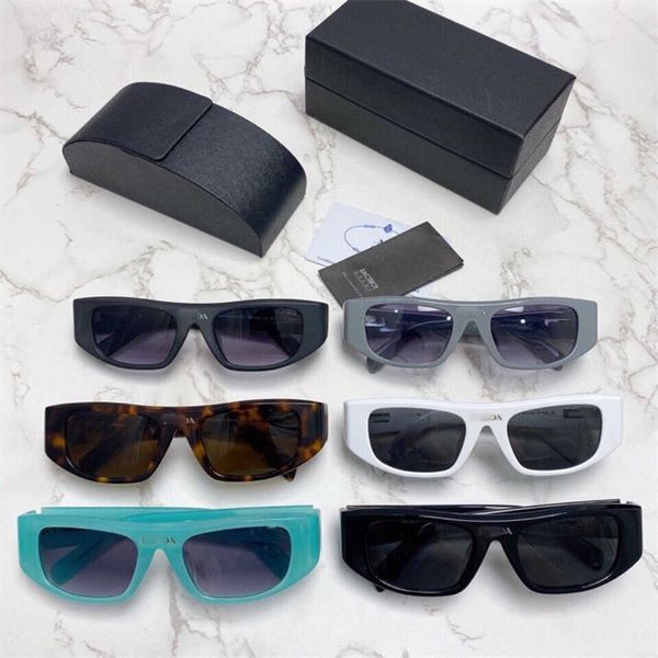 

new luxury designer pjia 2023 new sunglasses women's net red same style personality plate face small sunglasses spr20w, White;black