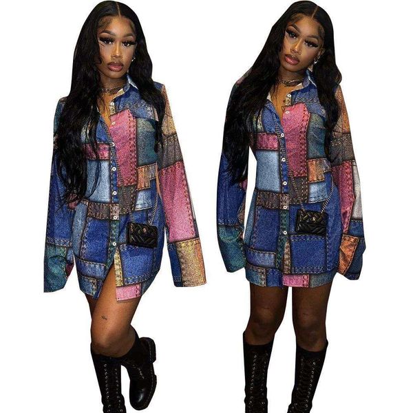 

womens fashionably stretchy digital print plaid dress, Black;gray