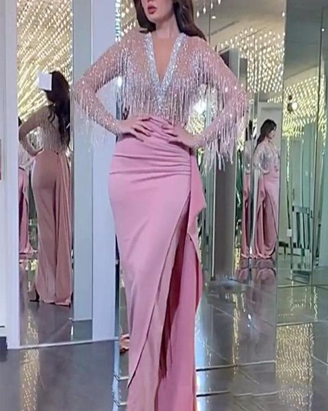 

arabic aso ebi lace beaded evening dresses sequins high neck prom dresses formal party second reception gowns 20222717111, Black;red