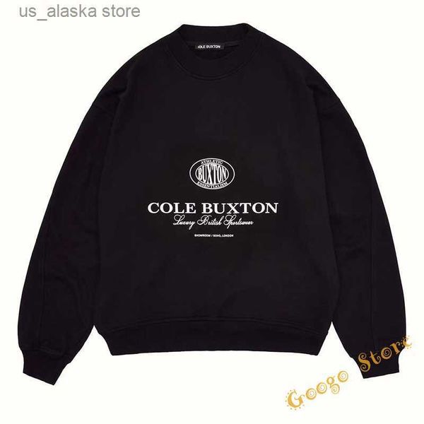 

men's hoodies sweatshirts white black letter print cole buxton pullover hoodies men women high street sweatshirts t230731