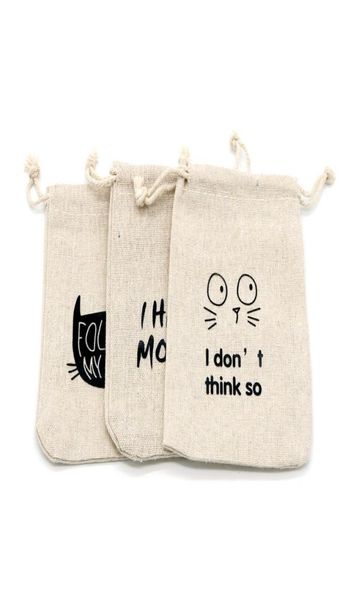 

100pcs 1318cm cotton bags reusable eco friendly cloth jute bag for jewelry display storage gift bag packing candy coffee bead toy7238035, Pink;blue