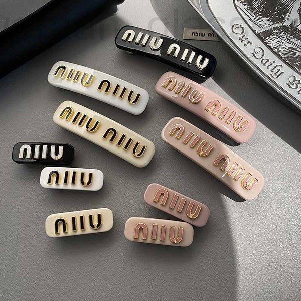 

hair clips & barrettes designer spring and summer miu colorful letter hairpin clip edge bang fresh exquisite versatile accessories hiz7, Golden;silver