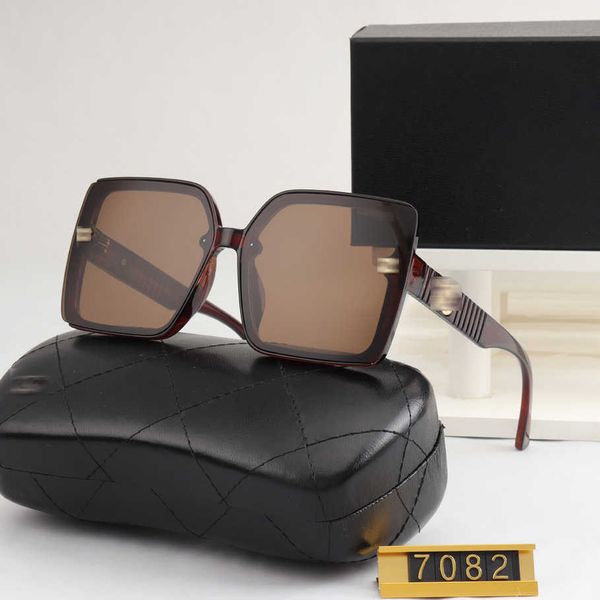 

luxury designer sunglasses 2023 new xiangjia same style high definition fashion large box show face small sunglasses, White;black