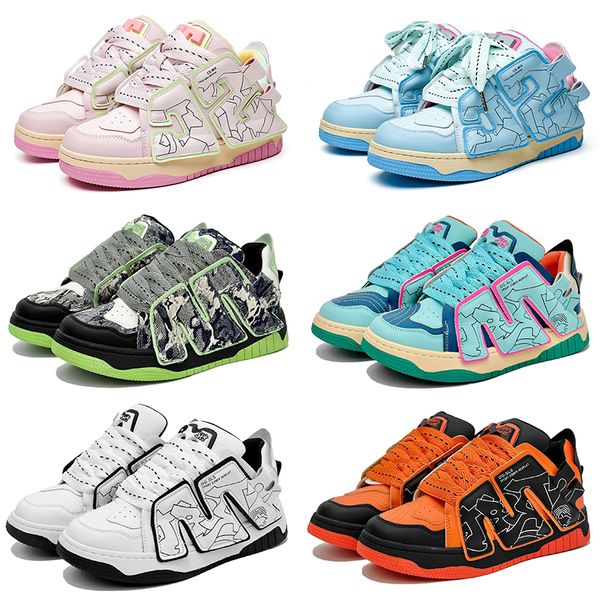 

design 2023 multi-colored casual shoes men women black white blue green pink mens trainers outdoor sports sneakers737 s385 s
