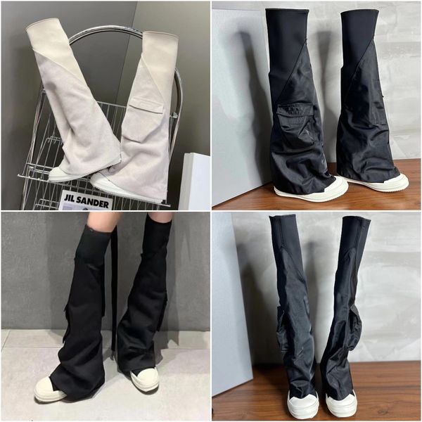 

cargo fetish sneakers 2023 new knee-length designers women pockets boot jumpsuit shoes fashion sneakers size 35-40, Black