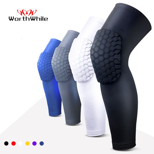

elbow knee pads worthwhile 1pc basketball protector compression sleeve honeycomb foam brace kneepad fitness gear volleyball support 230801, Black;gray