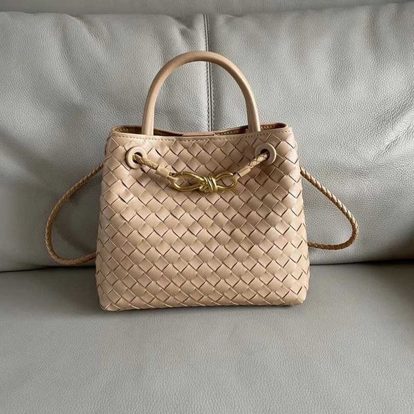 

woven new designer 2023 andiamo cowhide bag botegas women's handbag personalized french niche design tote real leather i1rp