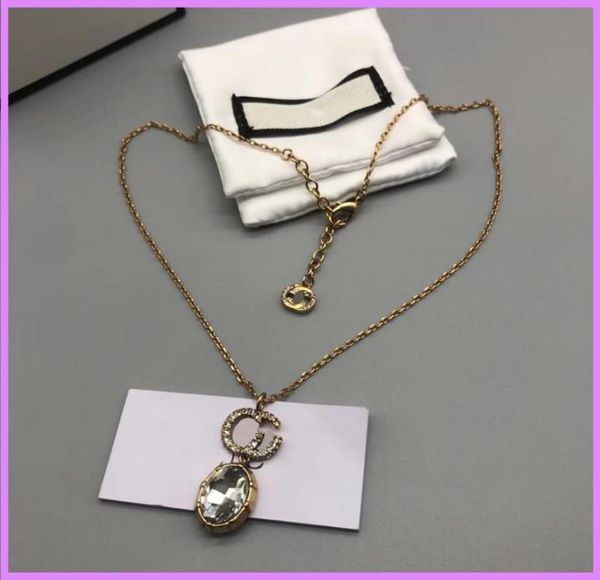 

new women pendant necklace designer diamonds necklaces ladies designer jewelry luxurys chain letters accessories for party wedding8704788, Silver
