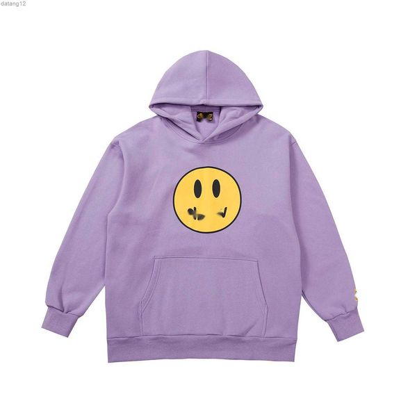

draw hoodie winter cotton men and women drew smile face simple sweatshirts causal plain o-neck hoody soft streetwear young lovers d clothing, Black