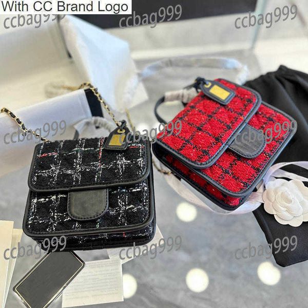 

cc cross body french women tofu portable crossbody designer bag matelasse chain quilted mini square classic flap handbag luxury shoulder bag, Black