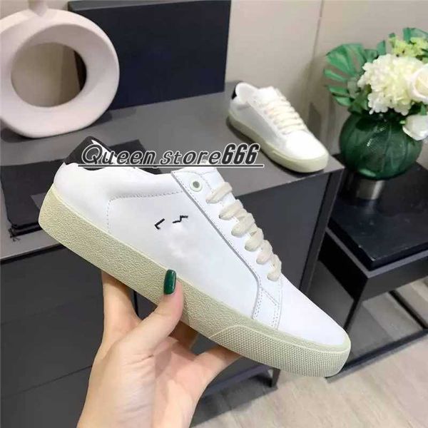 

designer luxury canvas court classic sl/06 distressed shoes 2021ss embroidered low leather sneakers, Black