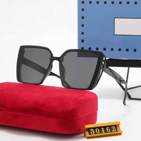 

2023 new luxury designer overseas new style women's street p sunglasses tourism polarized glasses p30162, White;black